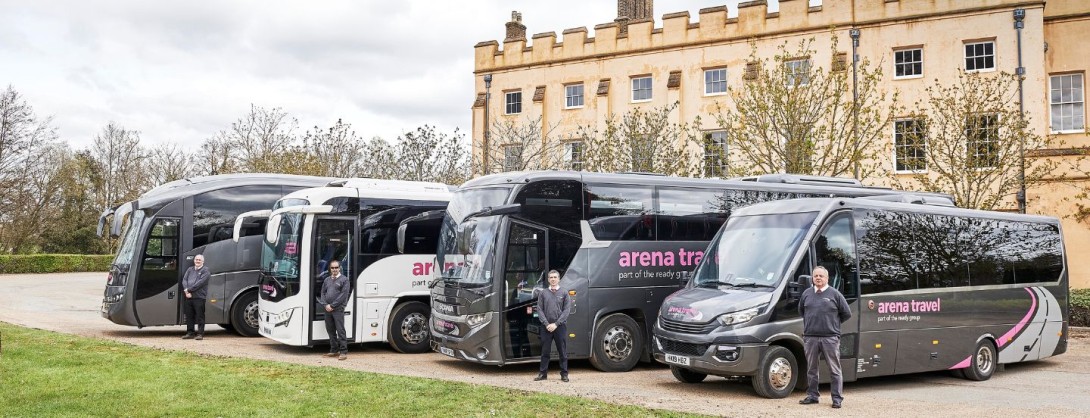 Range of Arena Travel Coaches and Drivers